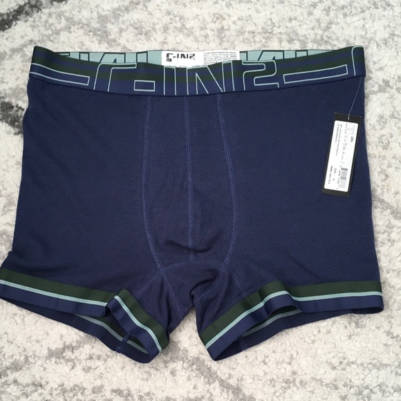 NWT C-IN2  2 Boxers  ZEN BOXER,Navy Blue/Orange - Picture 14 of 14